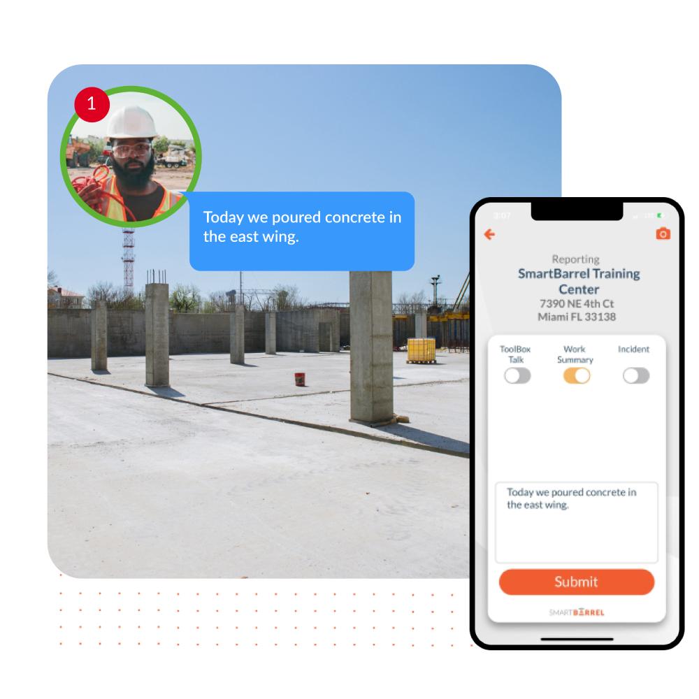 automating work summaries with construction daily log app