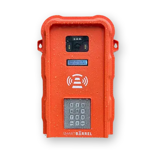 The SmartBarrel jobsite time clock is best suited for larger crews.