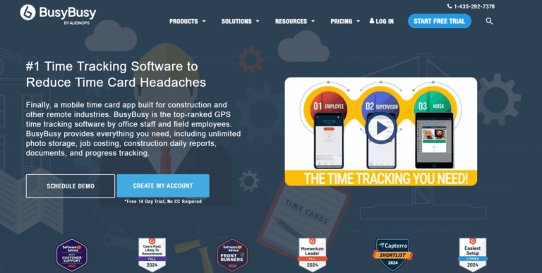 Busybusy Website Screenshot