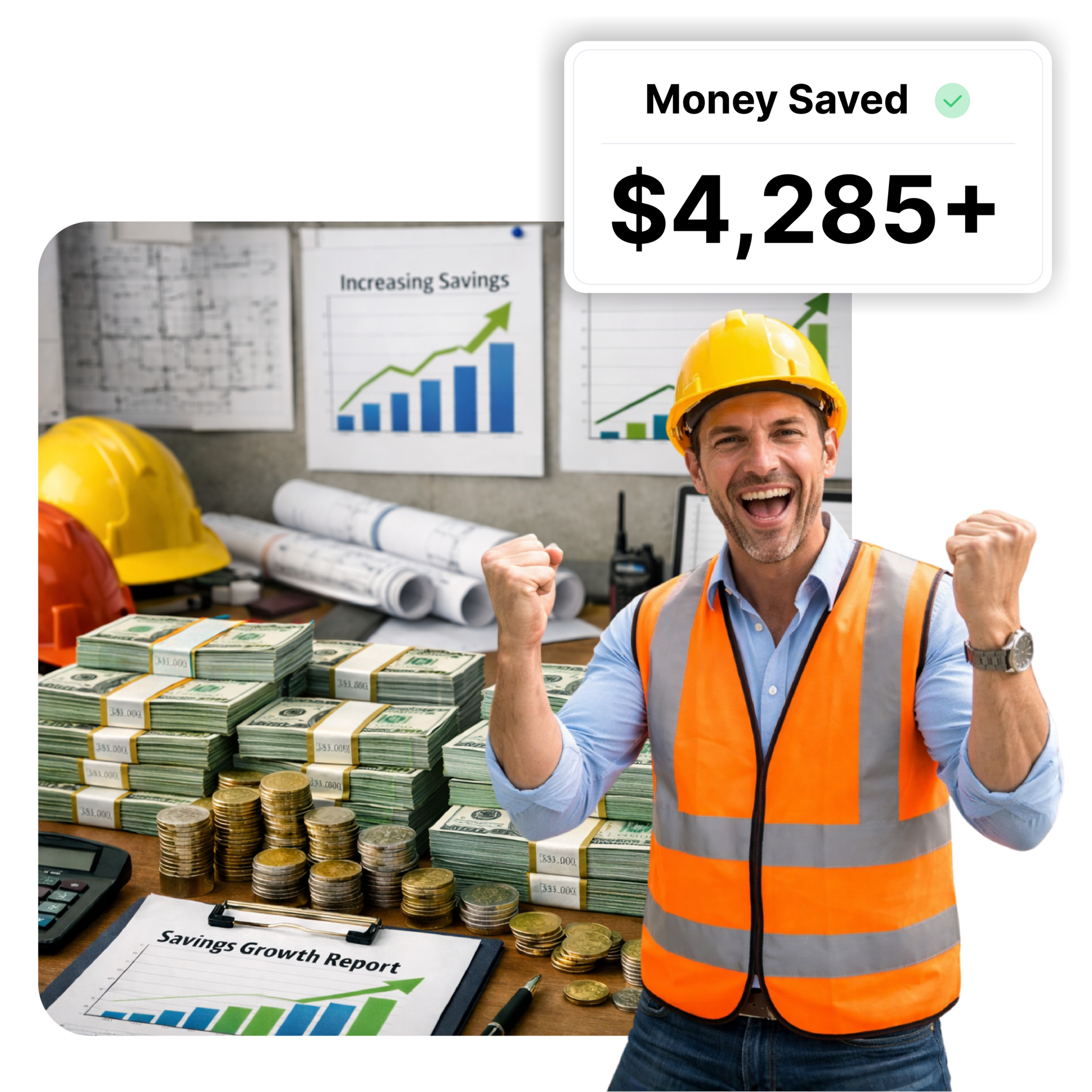 Savings per worker-min