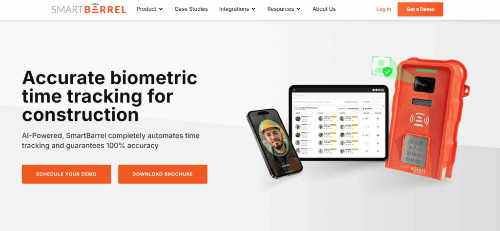 SmartBarrel Website Screenshot