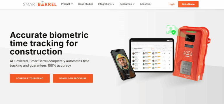 SmartBarrel Website Screenshot