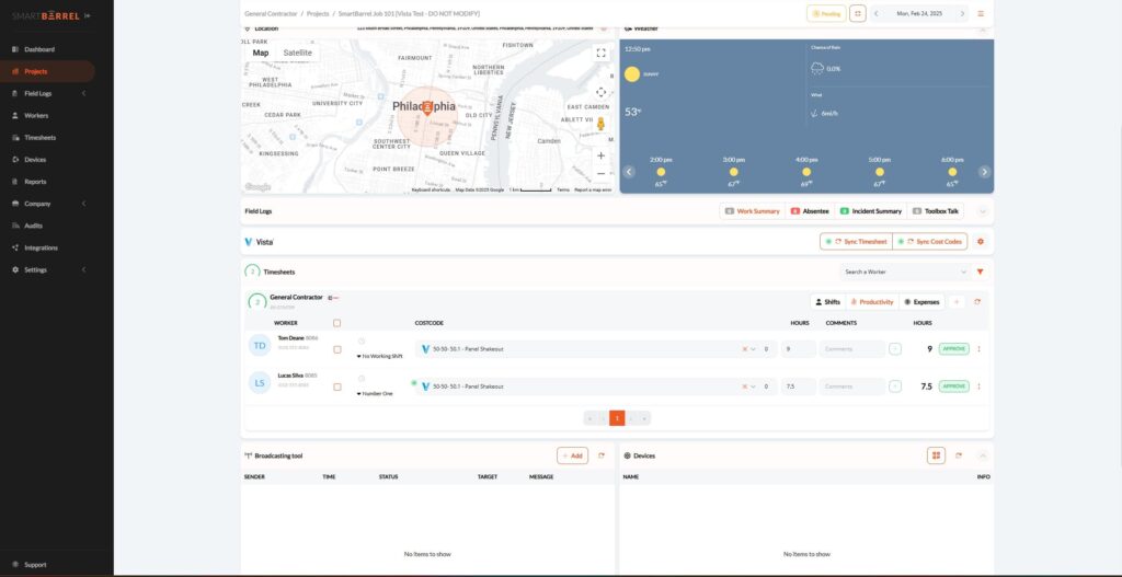 SmartBarrel cost code assign vista phase codes (1)