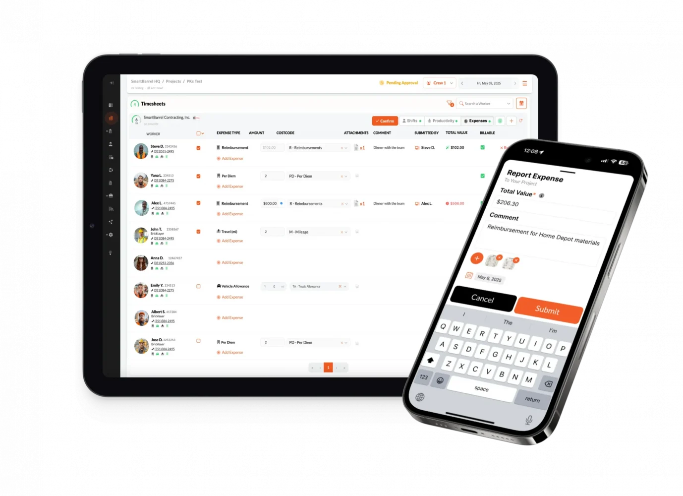 Managing Construction Field Expenses with SmartBarrel Managing Construction Field Expenses with SmartBarrel