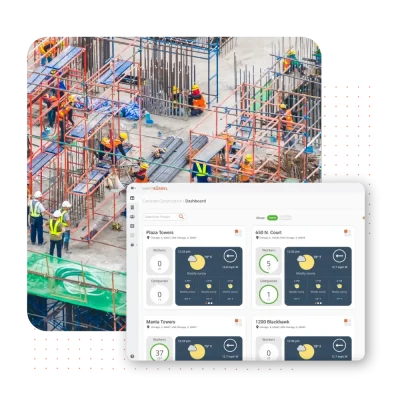 Screenshot displaying the weather monitoring capabilities of the SmartBarrel time tracking solution.