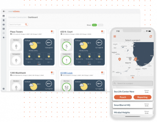 real-time data from jobsite for construction daily log